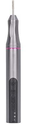 Penna per Lucidatura Elettrica, 6000-20000 RPM Lega di Alluminio LED Levigatrice Rotativa Senza Fili Alte Prestazioni Basso Rumore 650mAh Regolazione multi-velocità per Fai Te