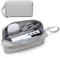 HYZUO Portable Organiser Laptop Electronics Accessories Pouch Bag Storage Carrying Case for Adapter Cables Cellphone Charger Mouse Power Bank Cords Stylus Pens Earbuds SSD HDD Gadgets, Light Grey