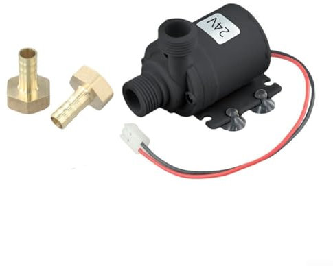 Pompe de circulation à haut débit pour chauffage solaire de l'eau 12 V/24 V, rapide et silencieuse (12 V)