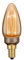 LUXULA LED Filament Leuchtmittel Amber - Kerze C35 E14 2,3W 65lm 1800K Warmweiß dimmbar - Vintage Design Ambiente Deko Glühbirne