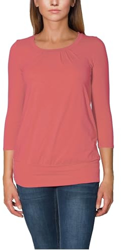 Alkato Damen Viskose Shirt 3/4 Arm Longshirt Top