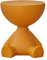 LOVIVER Table d'Appoint Créative de Boisson avec Plateau de Rangement, Chevet PE Léger et Durable, Table de Bout Supporte Jusqu'à 10 kg pour Petit Espace, Bureau, Salon ou Jardin, Orange