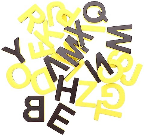 BESPORTBLE 26 Stücke Großbuchstaben Englisch Magnet Kühlschrankmagnete für Kinder Lernen Alphabet Magnetset für Kognitive Fähigkeiten Praktische Fertigkeiten und Freizeitgestaltung