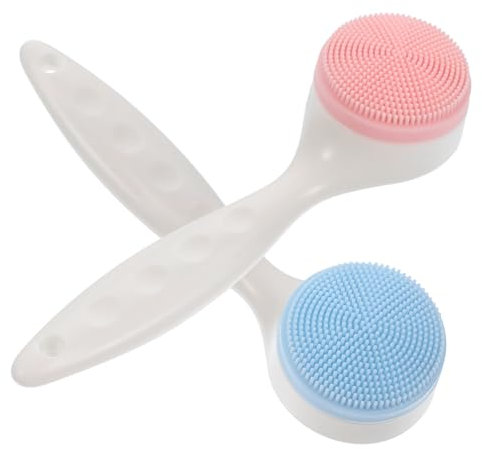 CALLARON 2stücke Silikon-gesichtsbürste Mit Rutschfestem Griff Gesichtsmassagebürste Und Reinigungspad Und Hygienisch Für Hauttypen Und Altersgruppen