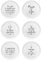 IlGruppone Set di 6 Pezzi Piatti per Pizza Grandi in Melamina Ø 33 Cm Piatto Cucina Pizze Piatti Piani XXL Decorati con Scritte Moderni Certificati Contatto Alimentare
