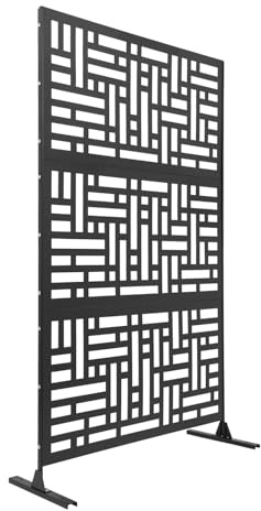 Schermo fai da te, 120 x 40 x 190 cm, da appendere, per esterni, divisorio indipendente con supporto, divisorio decorativo per balcone, terrazza, interno, vasca idromassaggio