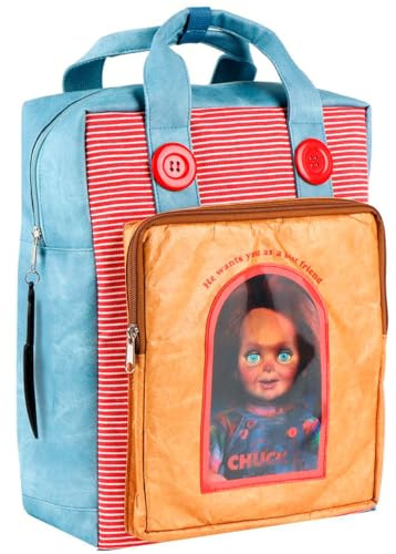 Chucky Unisex Rucksack, mehrfarbig, Baumwolle, Polyurethan
