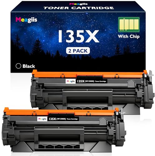 Meagiis 135X Toner Mit Chip Kompatibel mit HP W1350X 135A W1350A(2 Schwarz) | Kompatibel mit HP Laserjet M234dw M234sdw M209dw M234sdn M235sdw, Nicht für HP+ Modelle mit e am Ende, Bis zu 2400 Seiten