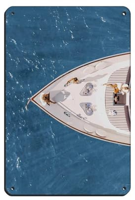 Luxus-Yacht-Poster, Blechschild, Vintage, Metall, Pub, Club, Café, Bar, Zuhause, Wandkunst, Dekoration, Poster, Retro, 20 x 30 cm