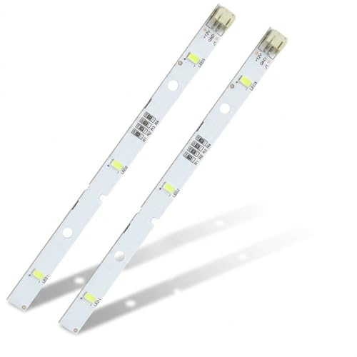 Horyue 2-Pack Fridge LED Light Strip Replacement (2W DC 12V) | Bright Refrigerator Light Bar for Hisense (MDDZ-162A) and Kenwood (KIFF5017/5020/7017/7020)