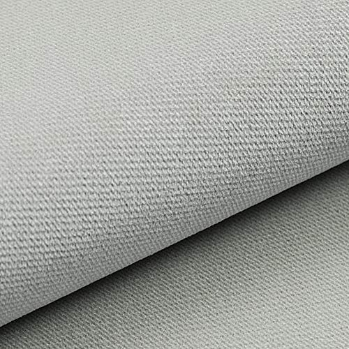 novely® Passau | 1 lfm | samtig weicher Chenille Möbelstoff in 26 Farben | Polsterstoff (05 Grau)
