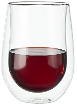 ZWILLING J.A. Henckels 39500-213 Doppelwandiges Rotweinglas-Set, 370 ml