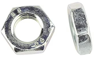 2 Stk Sechskantmuttern flach DIN 439 M24x1,5 - Stahl verzinkt