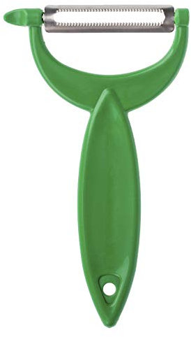 Pelador manual resistente para cocina – Pelador de verduras de hoja horizontal de metal – Pelador de manzanas de patata fácil