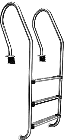 HOBIRD Échelle de Piscine 3 étapes 316 Escaliers de Quai de Natation en Acier Inoxydable 120 cm