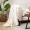 FRAAI Waschbare Kuscheldecke - Otis Creme 170x200cm - Flauschig Fleecedecke - Weich - 100% Polyester - Kunstfell - Warm Sofadecke - Wohndecke - Plaid Decke - Blanket