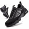 Zapatos de Seguridad para Hombre Mujer Zapatillas Trabajo Comodo Ligero Calzado de Seguridad con Punta de Acero Transpirable Negro 39