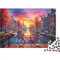 Hölzern Puzzle Fahrräder in Amsterdam 1000 Piece Puzzle for Adults and Children Aged 14 and Over, Puzzle with Schöne Kunst 1000pcs (75x50cm)