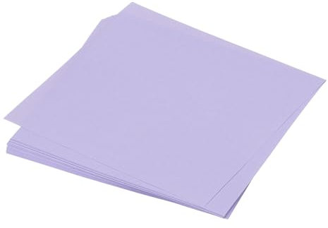 QUARKZMAN 50 Blatt Origami Papier, doppelseitiges Bastelpapier helles Lila 13 x 13 cm Bastelpapier Set 70 g/m², Faltpapier Quadratisch für Kinder-Erwachsene, DIY, Schul-Kunsthandwerksprojekt