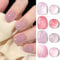 Born Pretty U V Nagellack Jelly Nude Rosa - Glitzer Gel Nagellack Rose Gold Serie Maniküre und Nagelkunst DIY zu Hause 4PCS