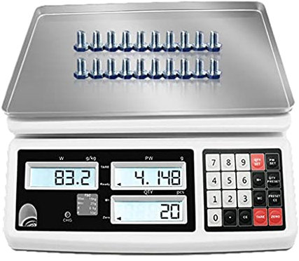 Báscula de conteo para Piezas y Monedas Báscula de conteo Industrial de Laboratorio 30 kg 1 g 15 kg 0,5 g Balanza Digital Balanza de pesaje y conteo Balanza de Gramos (tamaño: 15 kg 0,5 g)