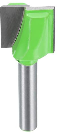 sourcing map Broca de fresadora de limpieza inferior de 1/4 pulgadas con punta de carburo con punta de carburo para cepillar superficies CNC para aplanar losas carpintería, 17 mm de diámetro y 16 mm