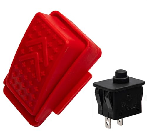 6V 12V 24V Replacement Parts for Ride on Toys Powered Vehicle Foot Pedal Switch 12volt 24volt Kids Ride on Power car Accelerator Button Foot Switch 2 pin Electric Cars Foot Pedal Rese
