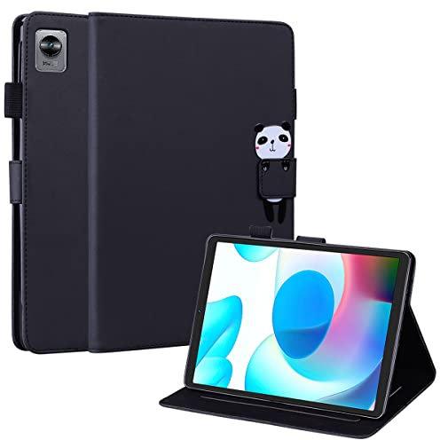 Mldjomid Carcasa Funda Compatible con Realme Pad Mini 8.7 Pulgadas 2022 PU Cuero Tableta Cover Fundas Protector con Ranura para Tarjetas y Soporte Función para Realme Pad Mini 8.7 (2022), Negro