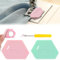 AOZUO 3 Stück Magnetische Nahtführung für Nähmaschine set, 2 Nahtführung (5.5x4cm) + 1Nahttrenner (8.5cm) Multifunktionale Saumhilfe Magnetic Seam Guide Nähzubehör (Pink und Grün)