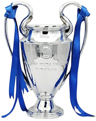 JHRFU Trofeo Europa Football Champions Repliche dei Trofei della European League Oggetti da Collezione E Regali per I Tifosi Decorazioni da Scrivania,16cm/6.3inch