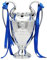 JHRFU Trofeo Europa Football Champions Repliche dei Trofei della European League Oggetti da Collezione E Regali per I Tifosi Decorazioni da Scrivania,16cm/6.3inch