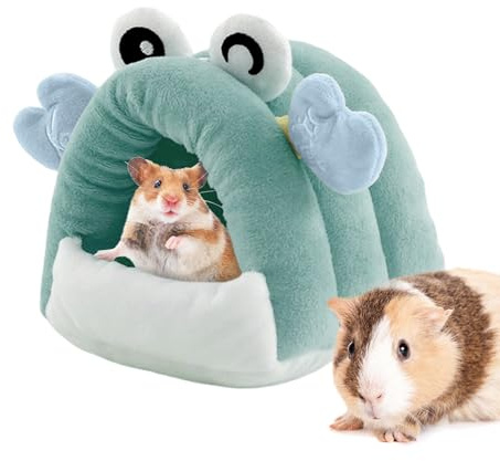 Huehkir Hamsterhaus,Unterschlupf Nagerhaus Kleintierheim | Krebsförmiges Häuschen Für Hamster, Mäuse, Kaninchen & Chinchillas In Tierzimmer & Spielbereichen