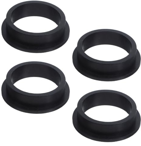 Ipetboom Lot de 4 Joints Toriques en Silicone Noir, Joints en L pour Pompe à Sable de Piscine, Kit de Réparation Étanche Compatible Moteurs de Filtres Sable, Accessoires Entretien Piscine
