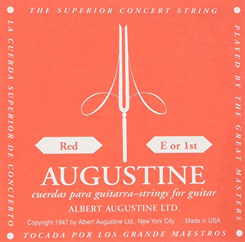 Augustine Klassikgitarren Saiten Classic - Red Label mittlere Spannung E1 normal .028”/0,71mm
