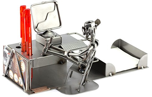 Steelman24 I Schraubenmännchen PC Büro I Made in Germany I Handarbeit I Geschenkidee I Stahlfigur I Metallfigur I Metallmännchen