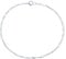 Bling Jewelry Simple Plain Figaro Link Chain Anklet Charm Ankle Bracelet For Women .925 Sterling Silver Made In Italy 10 Inch