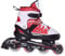 HEAD - Kinder Inlineskates I verstellbar I 4 Größen I Rollerskates für Kinder I komfortable Skates I leichtes Anziehen I atmungsaktiv I Inliner für Jungs und Mädchen I im Chucks-Design -Rot/Weiß, 30-33