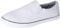 Mens Slip on Canvas Summer Shoes (9, White)