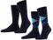 Burlington Herren Socken Everyday Mix Multipack M So Baumwolle gemustert 2 Paar, Blau Marine 6121, 40-46