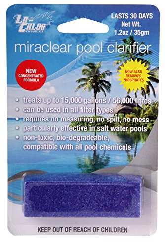 Miraclear Cube 35: Gel sólido Que clarifica y Aumenta la Transparencia del Agua Piscina. 35 gr