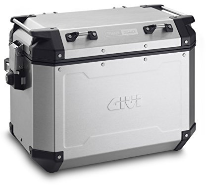Givi Obkn48Al Hard Bag Monokey Cam-Side Trekker Outback, Linke Seite, Aluminium, 306 cm Länge, 495 cm Breite, 387 cm Höhe, Silber