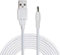 Liwinting 1.5m/4.92ft USB a DC 5V Cable 3.5 mm x 1.35 mm USB to DC Barrel Jack Cable de Alimentación Conector, Computadora, Monitores, Luces LED, Pequeños Dispositivos Electrónicos, Etc. - Blanco