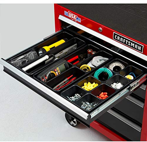 CRAFTSMAN CMST98018 3 Unidades. Juego Organizador de cajones de 14 Compartimentos, Negro