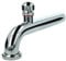 tecuro 90° Abgangsbogen mit Rohrbelüfter, Siphon Geruchsverschluss, verchromt, 220 mm, Rohrdurchmesser 32 mm, kürzbar