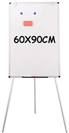 Lavagna RENRUIRUI- Treppiede Magnetica Secco Fogli Mobili Cavalletto Pieghevole Portatile for Casa Didattica 60X90CM
