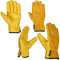 Work Gardening Gloves for Men Women 2 Pairs Leather Gloves Heavy Duty Construction Breathable and Flexible Safety Thorn Proof Gripper Mechanic Welding Gloves (XL)