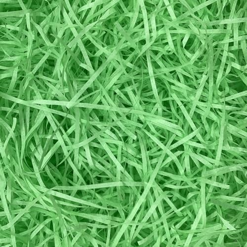 Black Duck Brand 6oz Green Paper Easter Grass Basket Filler! 4 Beautiful Colors! Beautiful Easter Grass Perfect for Easter Baskets, Decorations, or Arts and Crafts!