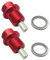CENPEK Magnetische Ölablassschraube M14x1,5 für die meisten GM Magnetwannen-Ablassmutter Ölablass-Reparaturschraube für alle anderen Automodelle mit 14x1,5 Gewinde-Rot