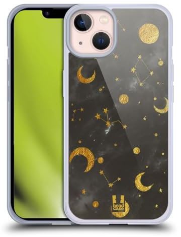 Head Case Designs Costellazione Galassia Marmorea Custodia Cover in Morbido Gel Compatibile con Apple iPhone 13