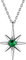 Suplight Halskette Damen Charm-Anhänger mit Geburststein Mai Royalty Stern 925 Sterling Silber Kristall Kette Einstellbare Kettenlänge 45-50cm